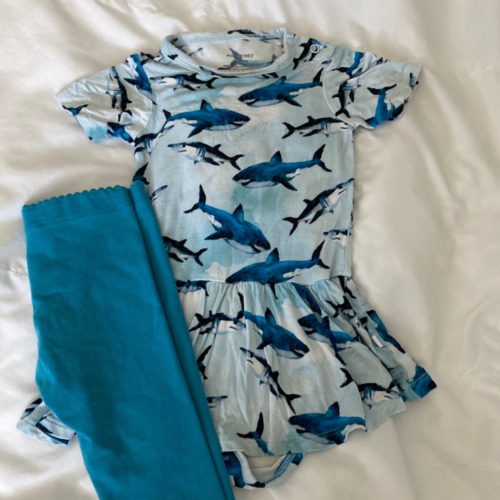 Posh Peanut Twirl Bodysuit and Matching Leggings Bundle